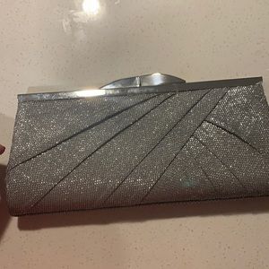 Party Clutch sparkly- silver